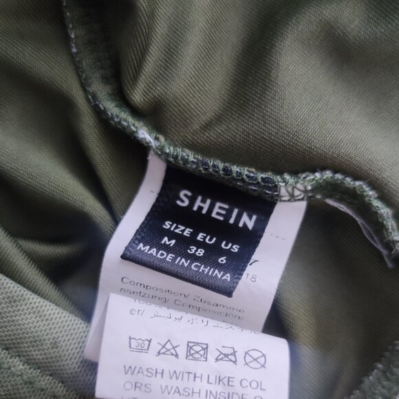 Sheer Green and White Crop Top - Picture 4 of 4